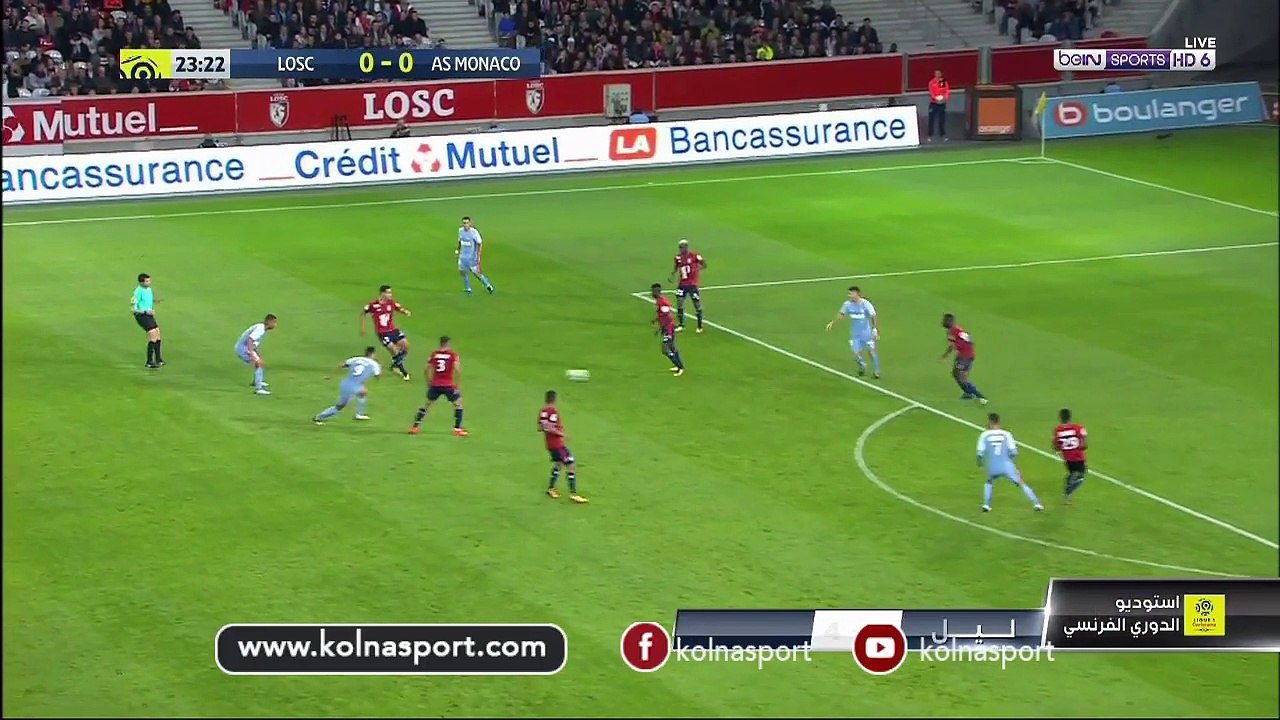 Lille 0 - 4 Monaco # All Goals