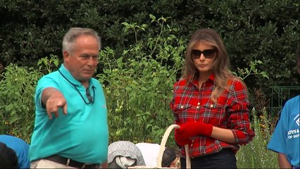 White House Leeks: Melania goes gardening
