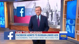 Facebook to turn over Russian-linked political ads to Congress
