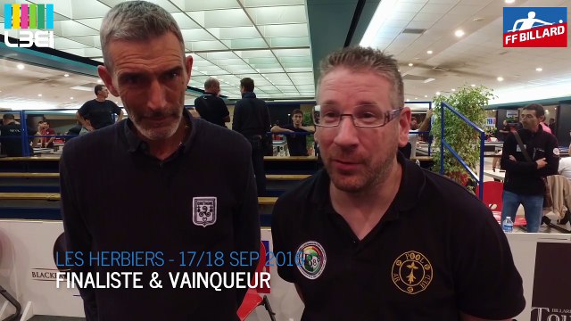 16_17 FFB TN LES HERBIERS interviews du vainqueur et finaliste veteran