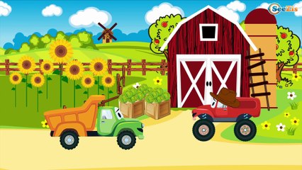 Voitures de construction - Le Tracteur et ses amis - Dessin animé pour enfants