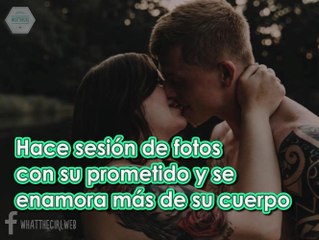 HACE SESION DE FOTOS CON SU PROMETIDO Y SE VUELVE VIRAL