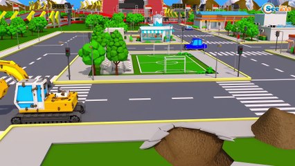 Pequeno Trator e o Máquinas Agrícolas na cidade | NOVO Desenhos Animados