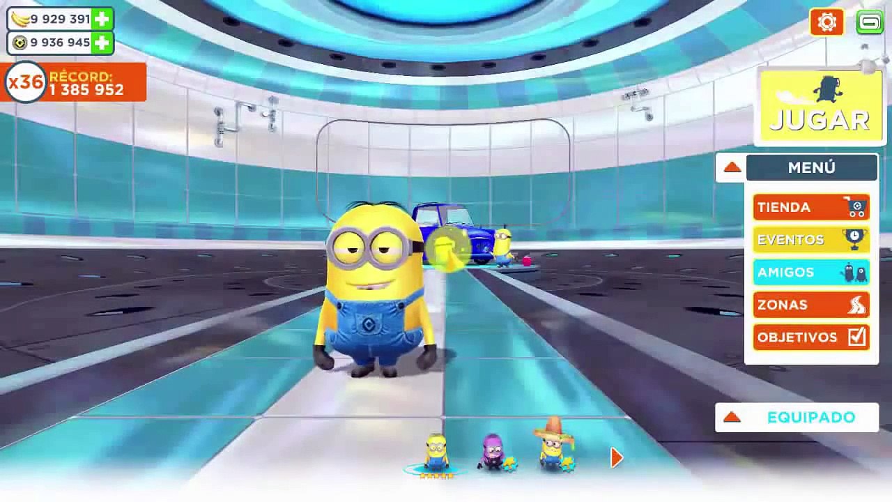 Fichas y Bananas infinitas. Minions Rush. Windows 8.1/Android new