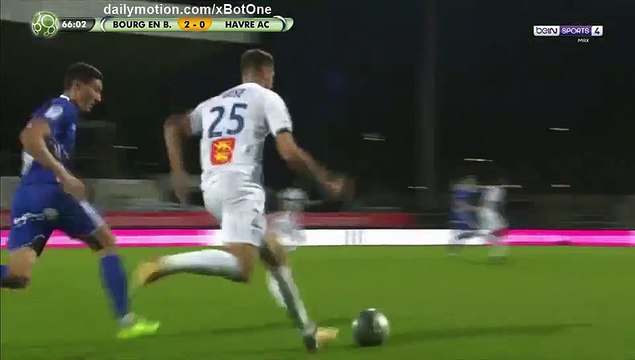 Bourg Peronnas 2-1 Le Havre But Jean-Philippe Mateta - 22.09.2017