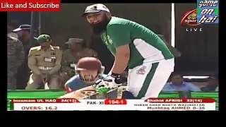 Shahid Afridi vs Mushtaq Ahmad in Peace Cup T20 Match- 21 Sep 2017