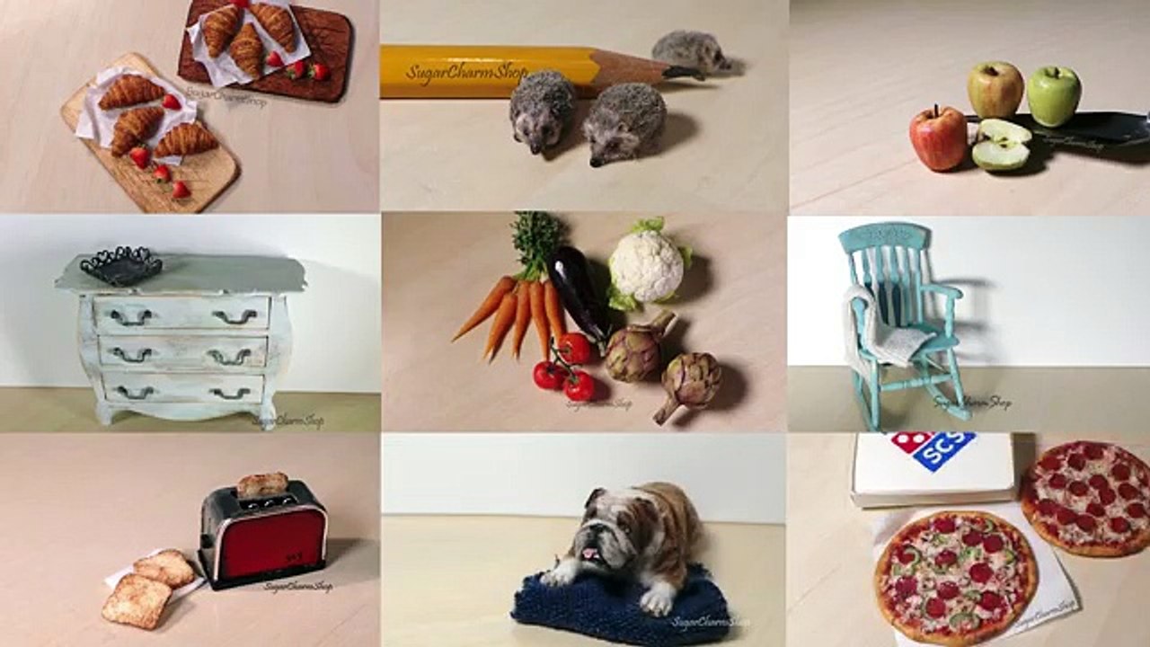 Cute Miniature Couch & Table Tutorial // Dolls/Dollhouse