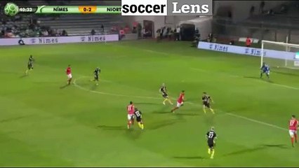 Nimes 1-2 Niort but Rachid Alioui  22-09-2017 HD