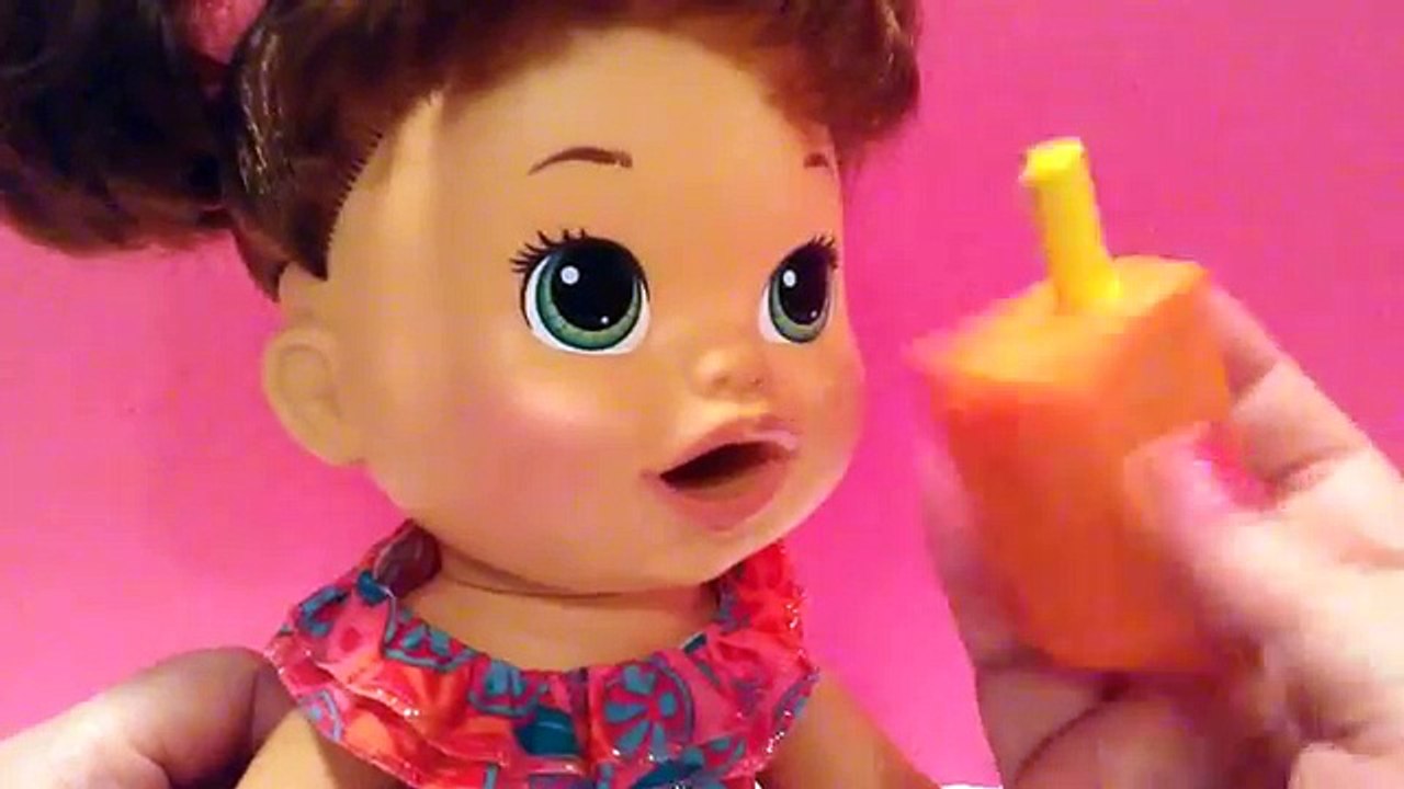 Baby Alive My Super Snackin Baby Doll Unboxing, Details, Feeding, and