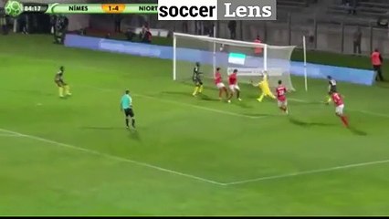 Nimes 1-5 Niort but Dona Ndoh 22-09-2017 HD