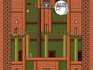 Super Mario Bros. X (SMBX) Custom Level - Ghostly Wood Mansion