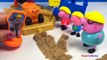 PEPPA PIG GEORGE PIG & PAPA PIG GO TO BOB THE BUILDERS MASH MOLD CONSTRUCTION & MIGHTY MACHINES