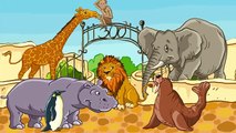 Мультик для детей про животных - Животные в зоопарке - Развивающий мультфильм для малышей