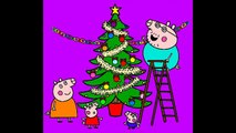 PEPPA PIG Coloring Book Pages Mummy Pigs Christmas Tree Kids Fun Art Videos Kids Balloons