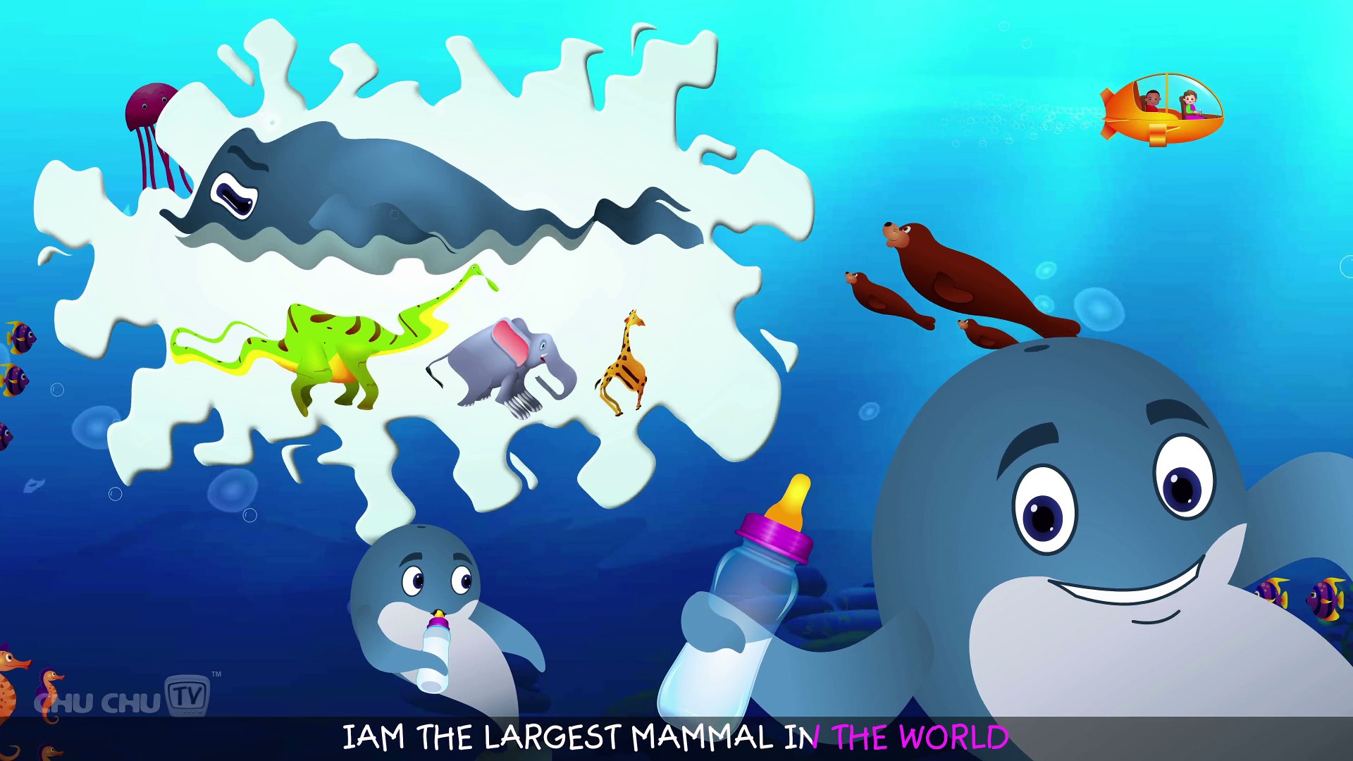 Blue Whale Nursery Rhyme ChuChuTV Sea World Animal Songs & Nursery Rhymes  For Children - فيديو Dailymotion