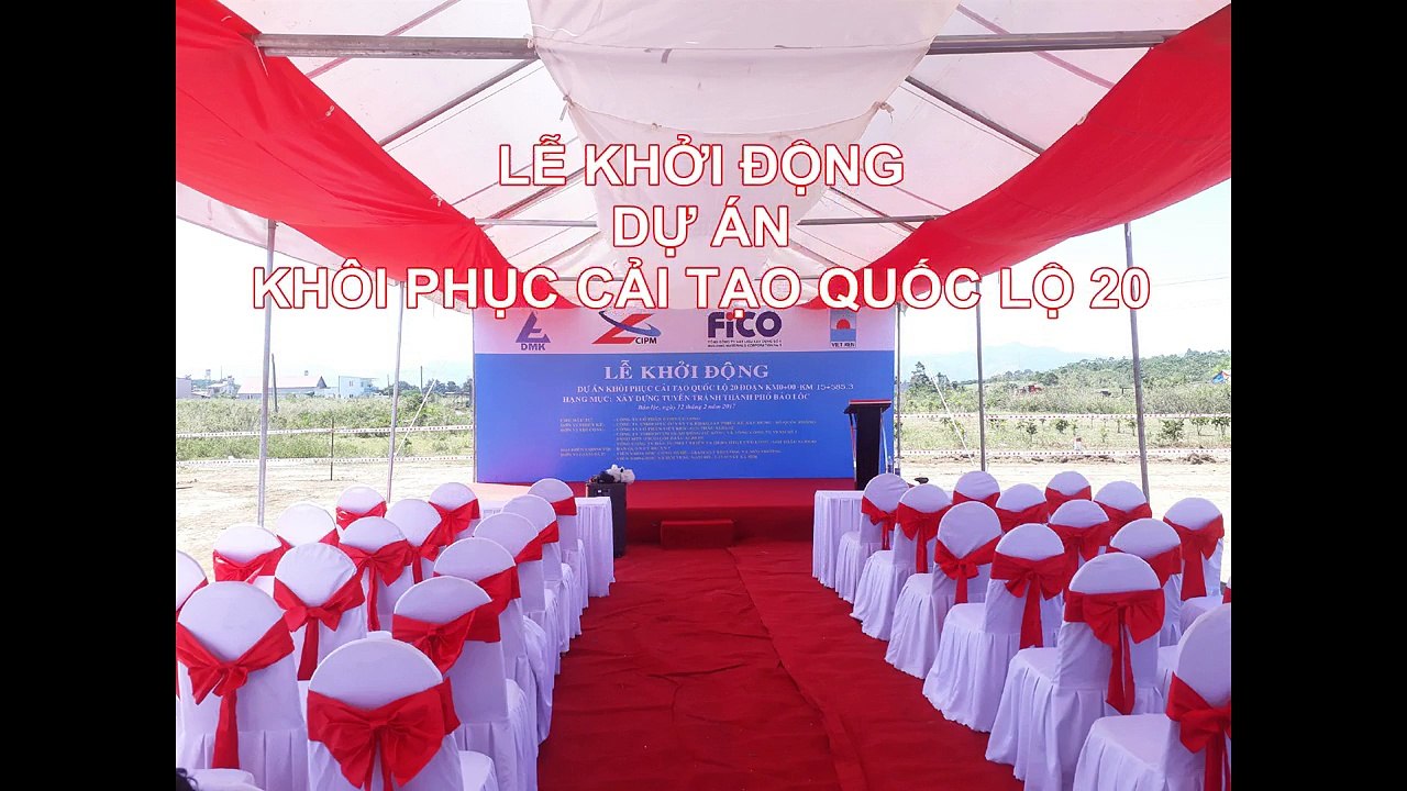 Cho thuê nhà bạt tổ chức Khởi động dự án khôi phục cải tạo quốc lộ 20