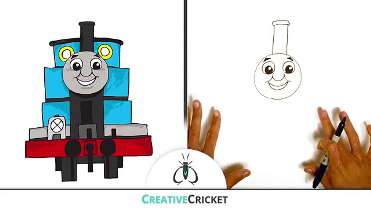 How to Draw Thomas the Tank Engine ♦ Coloring with Thomas & Friends ♦ Toy Trains for Kids