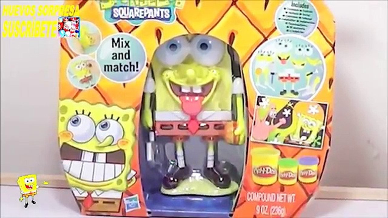 PLAY DOH BOB ESPONJA JUGUETE DE PLASTILINA videos de PLAYDOH en español