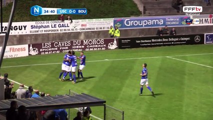 But de Herman KORE sur une reprise de volet. 1-0 pour Concarneau!!!