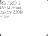HP Black 156 antiglare Laptop with AMD QuadCore A86410 Processor 4GB Memory 500GB Hard