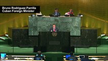 Cuban FM in UN address slams Trump, US embargo