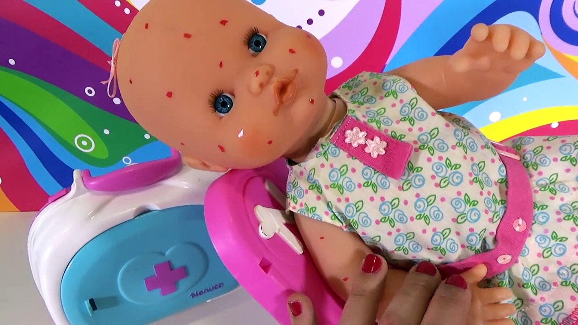 La bebé Luci tiene varicela - Capítulo #8 - Nenuco juguetes en español -  video dailymotion