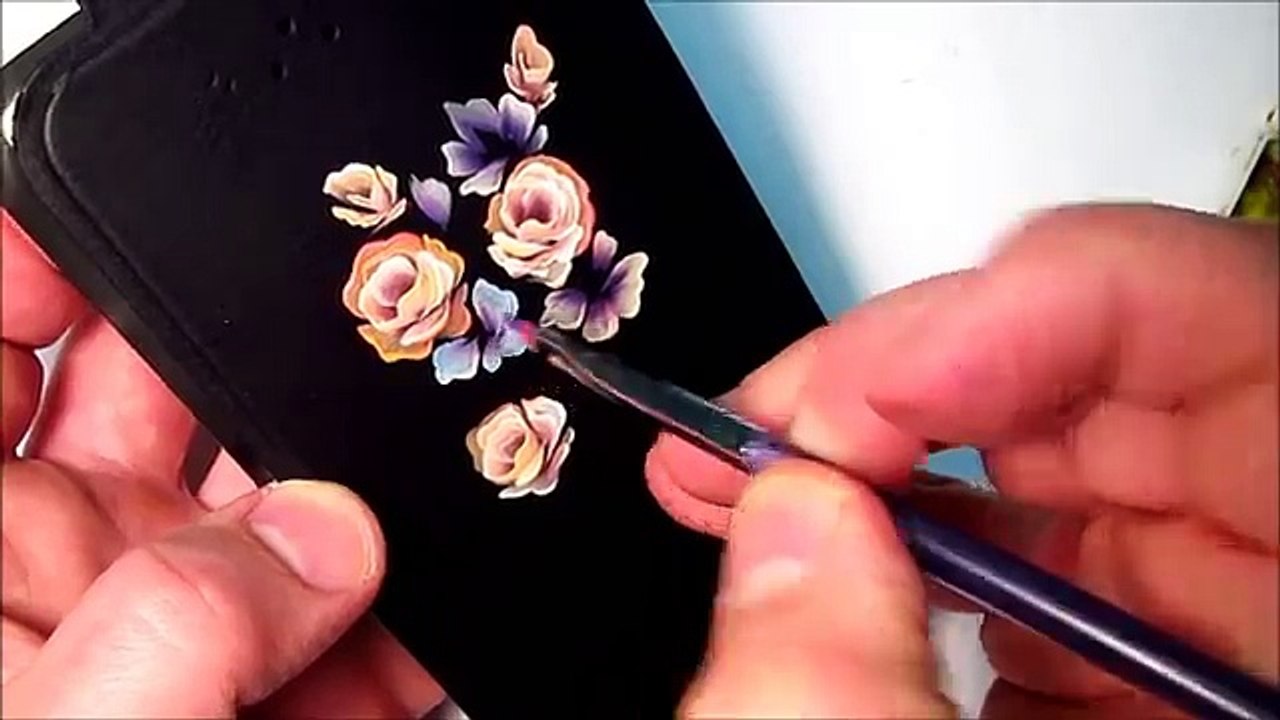 Hand nail art paintintg & quick nail styles with NAIL POLISH