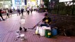 Amazing street drummer wows commuters in Tokyo
