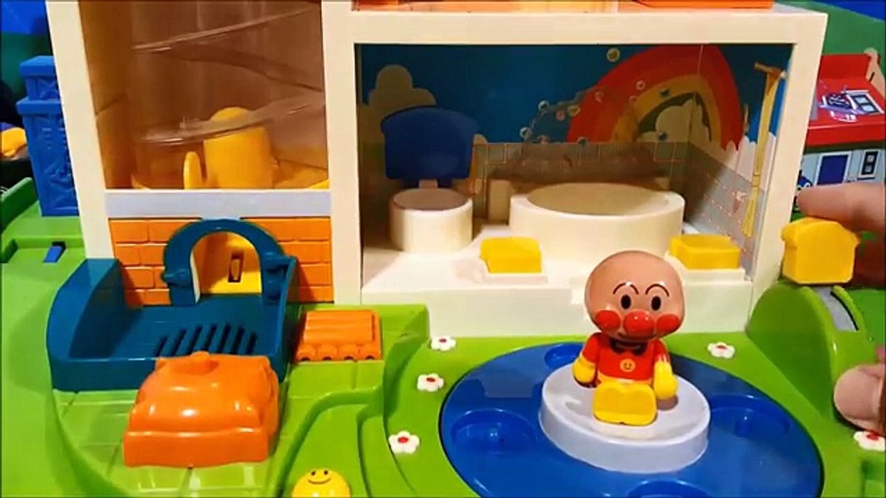 アンパンマン アニメ❤おもちゃ お風呂で泡あわアンパンマンシャワー Anpanman toys...