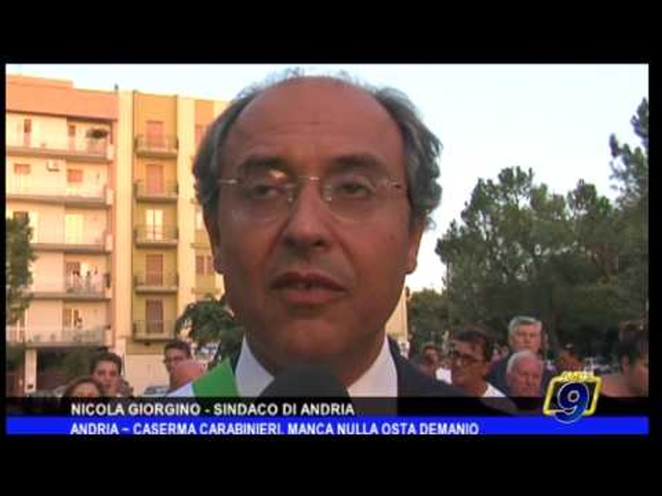 Andria |  Caserma dei carabinieri, manca il nulla osta del demanio