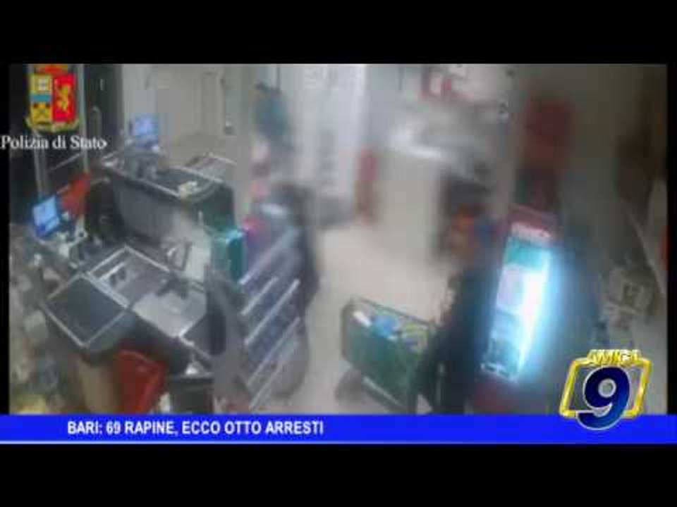 Bari | 69 rapine, ecco otto arresti