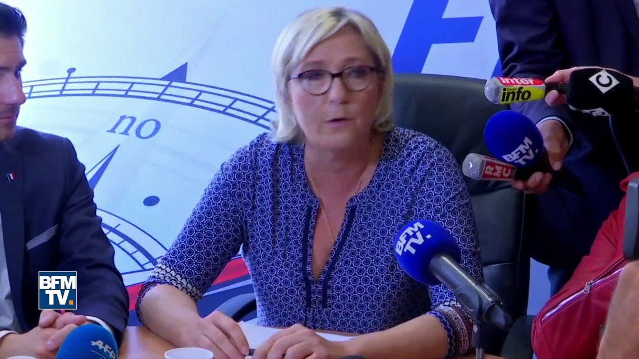 "Il ne faudrait pas non plus que Philippot se serve de moi comme un fusible", dit Le Pen