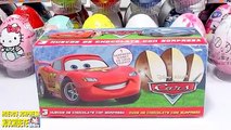 Huevo Sorpresa Gigante de Rayo McQueen de la Película de Disney Cars en Español de Plastil