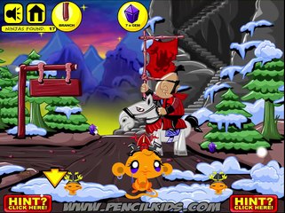 Monkey GO Happy Ninjas 3 Walkthrough