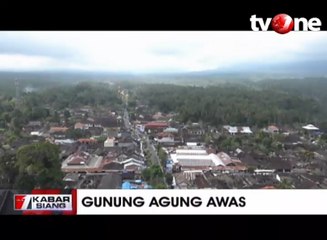 Peningkatan Status Gunung Agung, Kawasan Pura Besakih Tutup