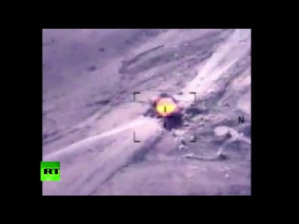 Combat Cam: US airstrikes destroy ISIS armed trucks