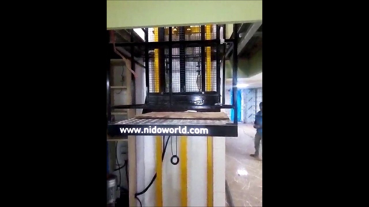 Nido Single Mast Hydraulic Goods Lift | Nido Machineries