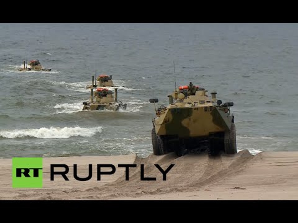 Russia military drills video: Baltic Fleet war games in Kaliningrad