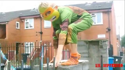 Spiderman cartoon Spiderman vs Ninja Turtles - Superhero Battle in Real Life!