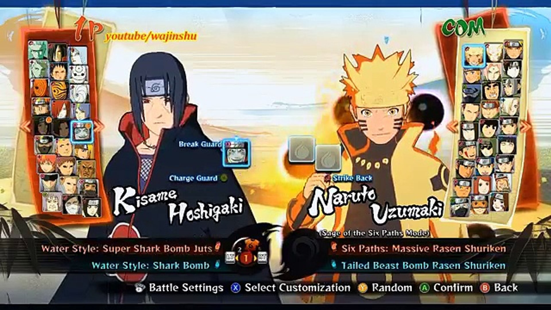 Naruto Ultimate Ninja Storm 4 - Hokage Kakashi COMPLETE Moveset 