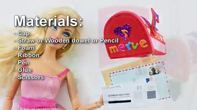 How to make A MINIATURE MAILBOX - Easy Doll Crafts - simplekidscrafts