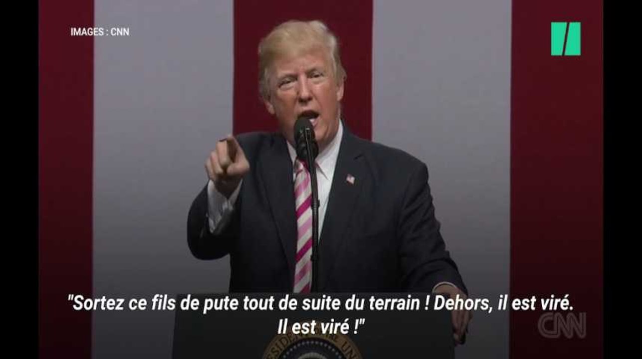 "Virez ces fils de p***": Donald Trump part en vrille sur les joueurs qui s'agenouillent pendant l'hymne national