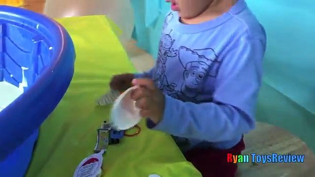 SURPRISE TOYS CHALLENGE IN SLIME Paw Patrol Disney Cars Batman Dump Truck Kinder Surprise