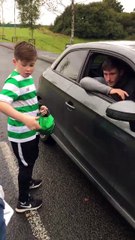 Young Celtic Fan Asks Anthony Ralston If He Still Hs Neymar In His Pocket!