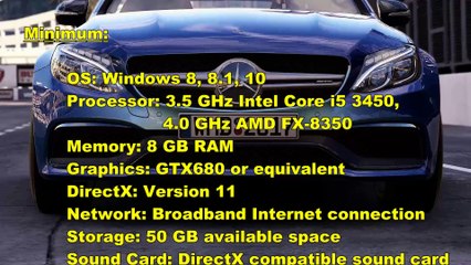 Project Cars 2 System Requirements