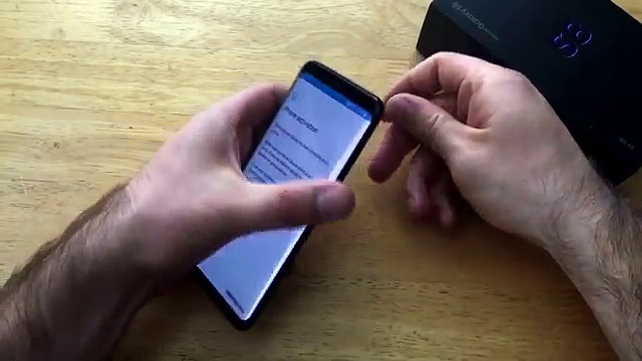 Activation / startup Samsung Galaxy S8