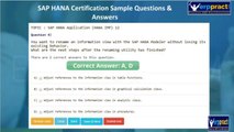 SAP HANA Certification Exam