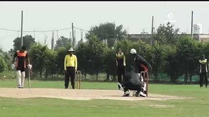 Funny bowling action