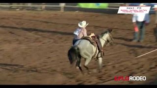 Sarah Griswald goat tying at International Finals Youth Rodeo 2017
