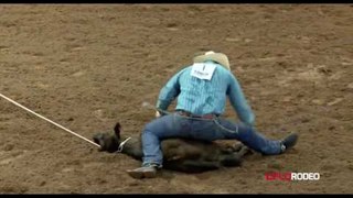 Tie-down Roping at the American Junior Rodeo Association